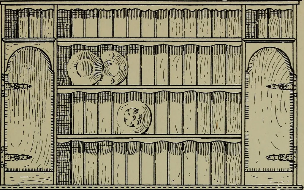 An illustration from Modern cabinetwork, furniture & fitments; an account of the theory & practice in the production of all kinds of cabinetwork & furniture, with chapters on the growth and progress of design and construction;, 1910, leaf 164