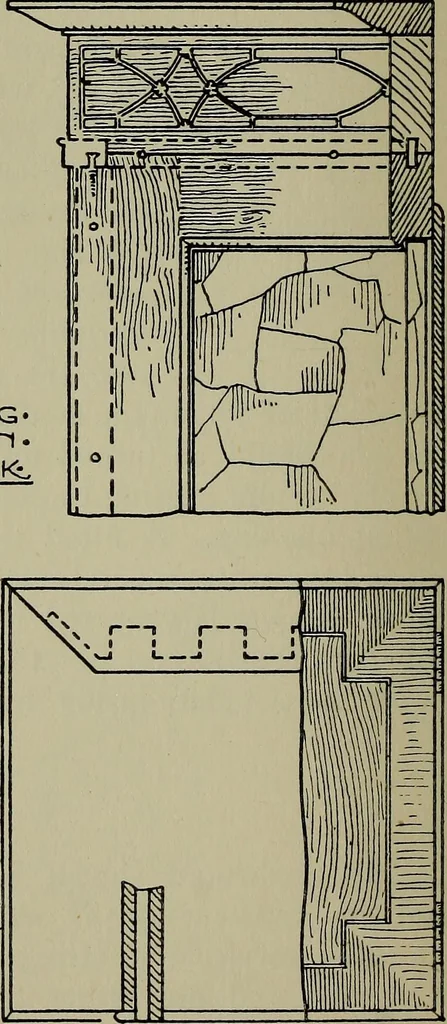An illustration from Modern cabinetwork, furniture & fitments; an account of the theory & practice in the production of all kinds of cabinetwork & furniture, with chapters on the growth and progress of design and construction;, 1910, leaf 173