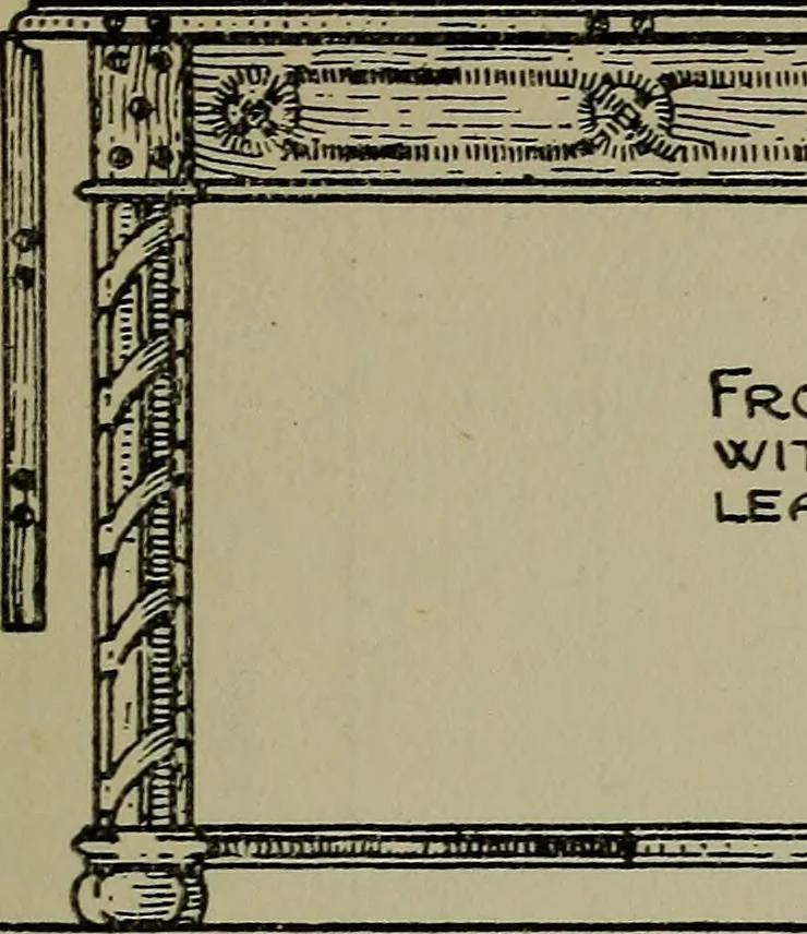 An illustration from Modern cabinetwork, furniture & fitments; an account of the theory & practice in the production of all kinds of cabinetwork & furniture, with chapters on the growth and progress of design and construction;, 1910, leaf 190