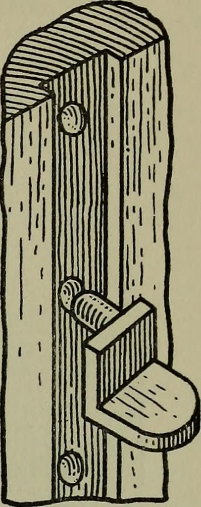 An illustration from Modern cabinetwork, furniture & fitments; an account of the theory & practice in the production of all kinds of cabinetwork & furniture, with chapters on the growth and progress of design and construction;, 1910, leaf 214
