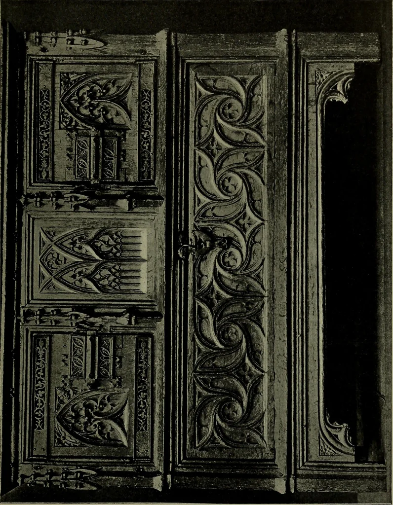 An illustration from Modern cabinetwork, furniture & fitments; an account of the theory & practice in the production of all kinds of cabinetwork & furniture, with chapters on the growth and progress of design and construction;, 1910, leaf 22