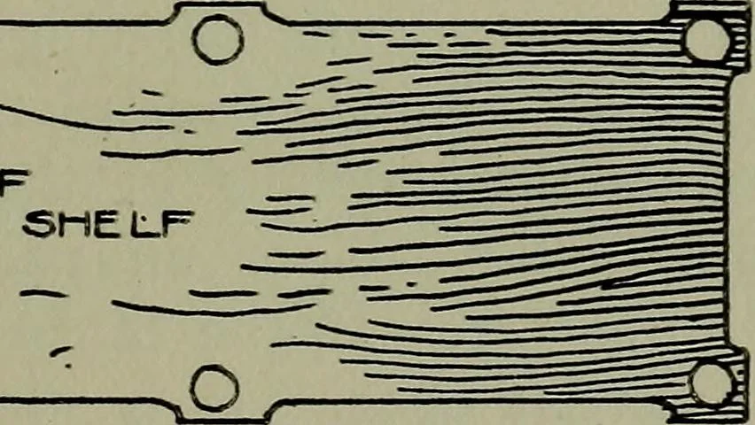 An illustration from Modern cabinetwork, furniture & fitments; an account of the theory & practice in the production of all kinds of cabinetwork & furniture, with chapters on the growth and progress of design and construction;, 1910, leaf 232