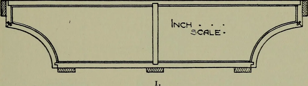 An illustration from Modern cabinetwork, furniture & fitments; an account of the theory & practice in the production of all kinds of cabinetwork & furniture, with chapters on the growth and progress of design and construction;, 1910, leaf 240