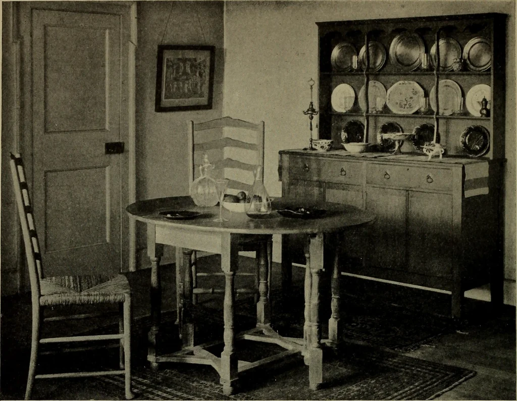 An illustration from Modern cabinetwork, furniture & fitments; an account of the theory & practice in the production of all kinds of cabinetwork & furniture, with chapters on the growth and progress of design and construction;, 1910, leaf 25