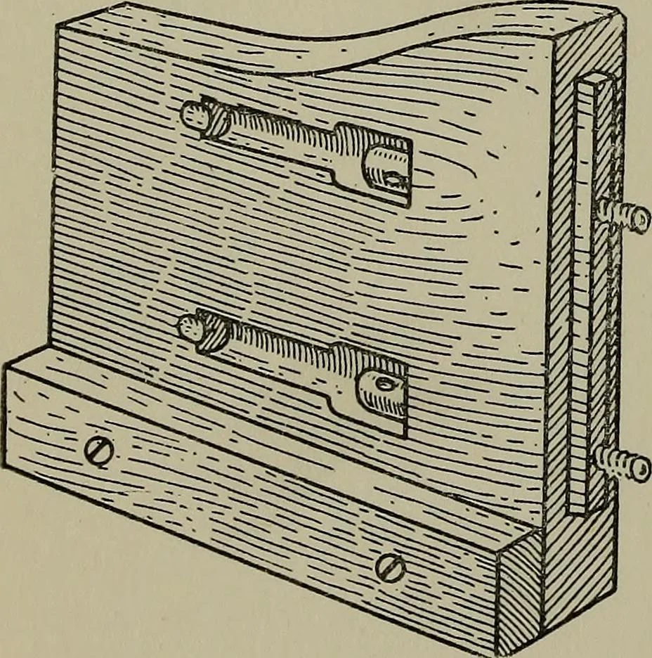 An illustration from Modern cabinetwork, furniture & fitments; an account of the theory & practice in the production of all kinds of cabinetwork & furniture, with chapters on the growth and progress of design and construction;, 1910, leaf 251
