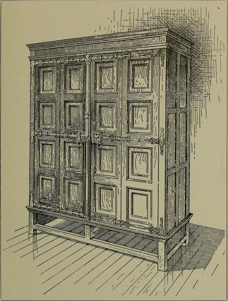 An illustration from Modern cabinetwork, furniture & fitments; an account of the theory & practice in the production of all kinds of cabinetwork & furniture, with chapters on the growth and progress of design and construction;, 1910, leaf 26