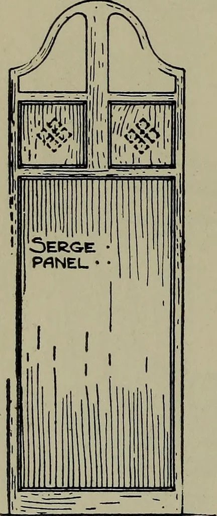 An illustration from Modern cabinetwork, furniture & fitments; an account of the theory & practice in the production of all kinds of cabinetwork & furniture, with chapters on the growth and progress of design and construction;, 1910, leaf 261