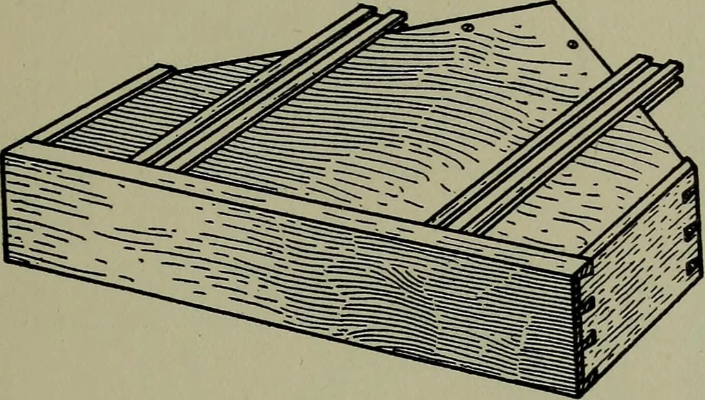 An illustration from Modern cabinetwork, furniture & fitments; an account of the theory & practice in the production of all kinds of cabinetwork & furniture, with chapters on the growth and progress of design and construction;, 1910, leaf 266