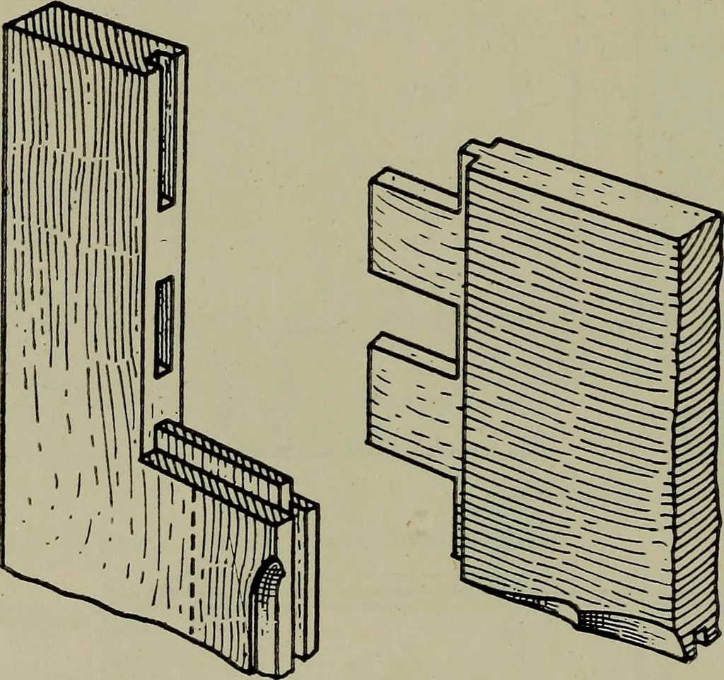 An illustration from Modern cabinetwork, furniture & fitments; an account of the theory & practice in the production of all kinds of cabinetwork & furniture, with chapters on the growth and progress of design and construction;, 1910, leaf 271