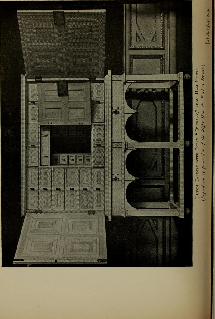 An illustration from Modern cabinetwork, furniture & fitments; an account of the theory & practice in the production of all kinds of cabinetwork & furniture, with chapters on the growth and progress of design and construction;, 1910, leaf 295