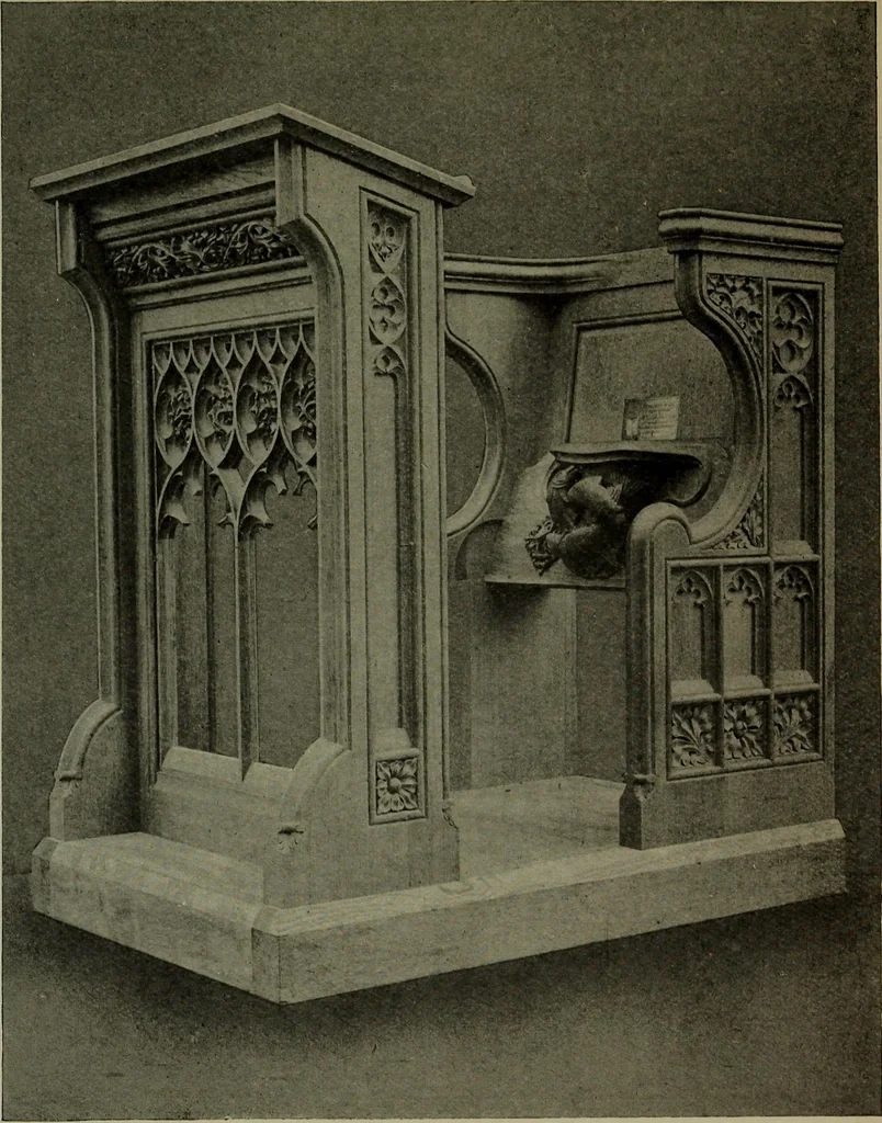 An illustration from Modern cabinetwork, furniture & fitments; an account of the theory & practice in the production of all kinds of cabinetwork & furniture, with chapters on the growth and progress of design and construction;, 1910, leaf 324