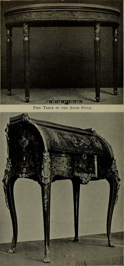 An illustration from Modern cabinetwork, furniture & fitments; an account of the theory & practice in the production of all kinds of cabinetwork & furniture, with chapters on the growth and progress of design and construction;, 1910, leaf 333