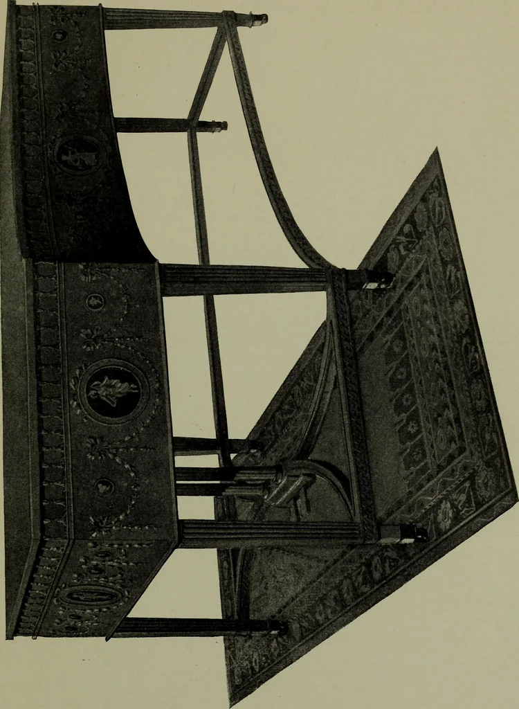 An illustration from Modern cabinetwork, furniture & fitments; an account of the theory & practice in the production of all kinds of cabinetwork & furniture, with chapters on the growth and progress of design and construction;, 1910, leaf 342