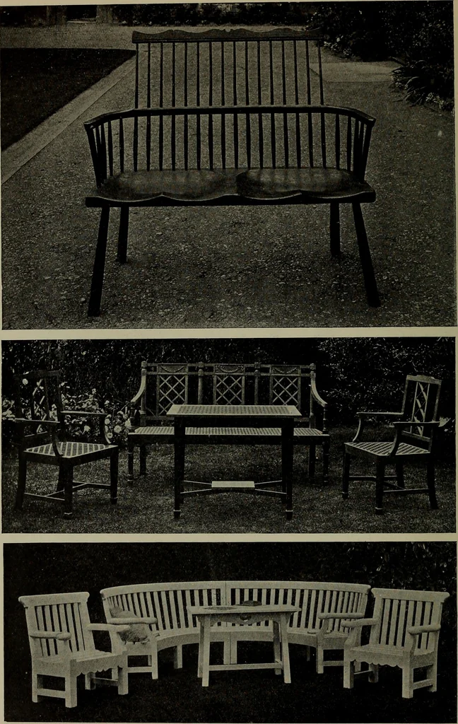 An illustration from Modern cabinetwork, furniture & fitments; an account of the theory & practice in the production of all kinds of cabinetwork & furniture, with chapters on the growth and progress of design and construction;, 1910, leaf 343
