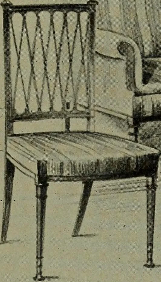 An illustration from Modern cabinetwork, furniture & fitments; an account of the theory & practice in the production of all kinds of cabinetwork & furniture, with chapters on the growth and progress of design and construction;, 1910, leaf 346