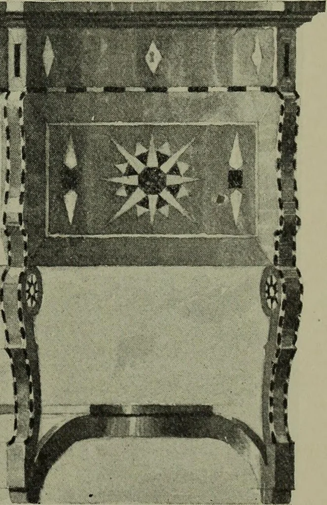 An illustration from Modern cabinetwork, furniture & fitments; an account of the theory & practice in the production of all kinds of cabinetwork & furniture, with chapters on the growth and progress of design and construction;, 1910, leaf 346