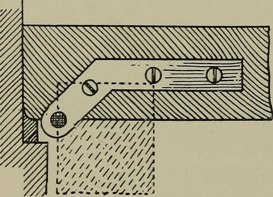 An illustration from Modern cabinetwork, furniture & fitments; an account of the theory & practice in the production of all kinds of cabinetwork & furniture, with chapters on the growth and progress of design and construction;, 1910, leaf 355