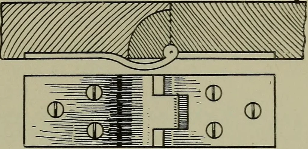 An illustration from Modern cabinetwork, furniture & fitments; an account of the theory & practice in the production of all kinds of cabinetwork & furniture, with chapters on the growth and progress of design and construction;, 1910, leaf 356