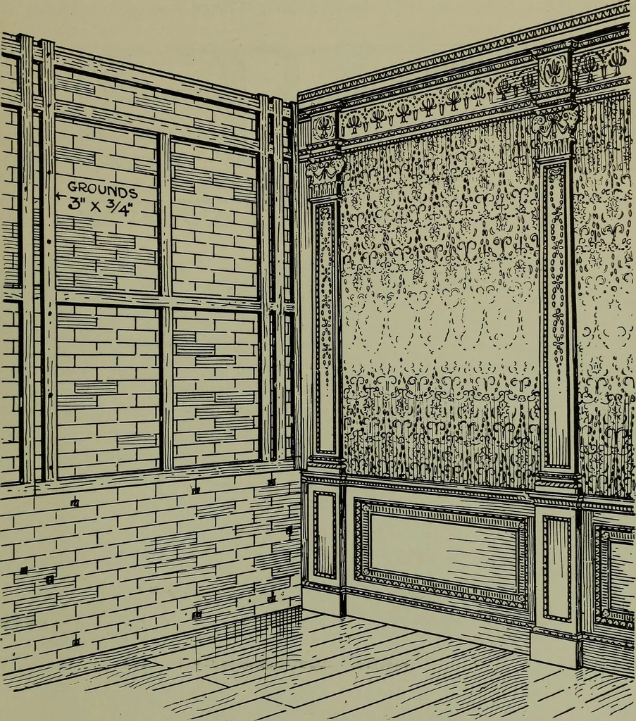 An illustration from Modern cabinetwork, furniture & fitments; an account of the theory & practice in the production of all kinds of cabinetwork & furniture, with chapters on the growth and progress of design and construction;, 1910, leaf 370