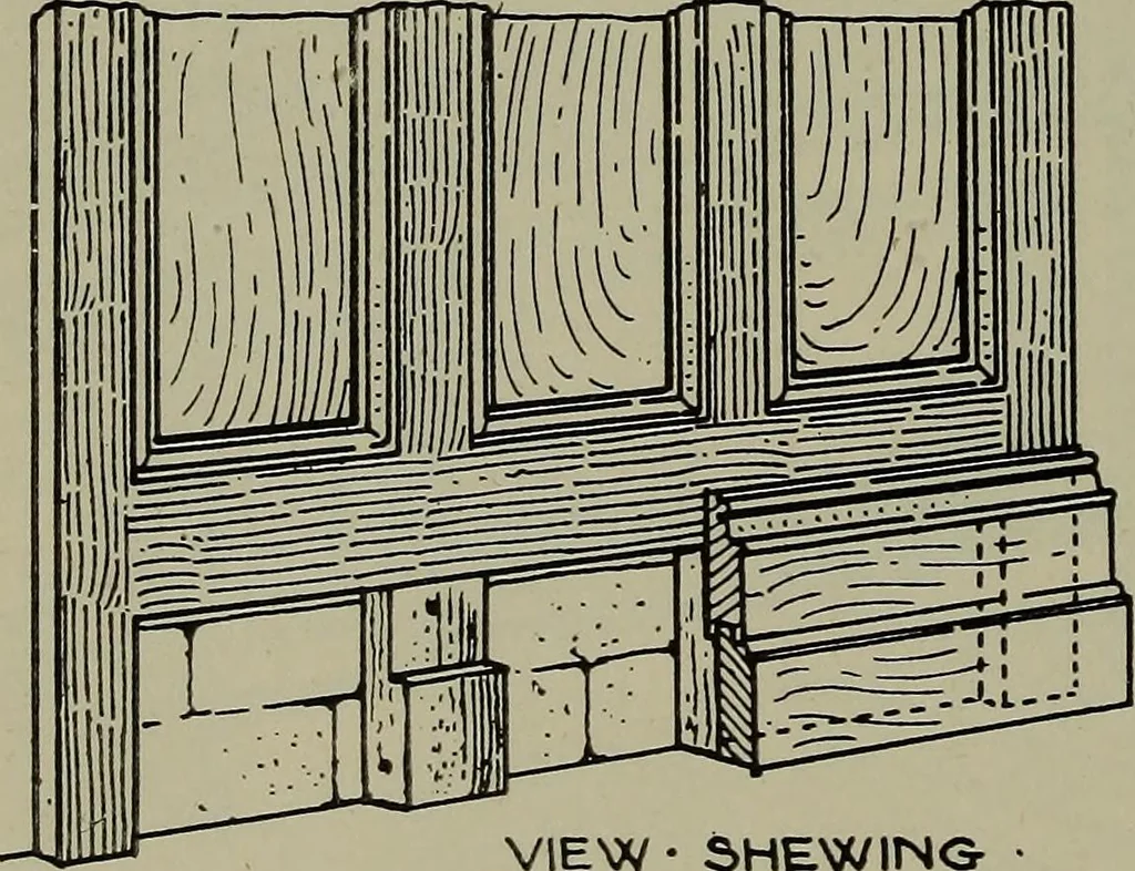 An illustration from Modern cabinetwork, furniture & fitments; an account of the theory & practice in the production of all kinds of cabinetwork & furniture, with chapters on the growth and progress of design and construction;, 1910, leaf 371