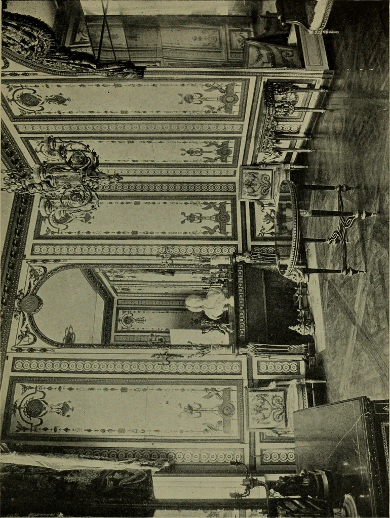 An illustration from Modern cabinetwork, furniture & fitments; an account of the theory & practice in the production of all kinds of cabinetwork & furniture, with chapters on the growth and progress of design and construction;, 1910, leaf 394