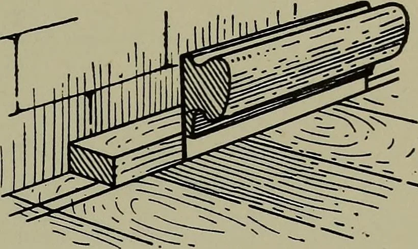 An illustration from Modern cabinetwork, furniture & fitments; an account of the theory & practice in the production of all kinds of cabinetwork & furniture, with chapters on the growth and progress of design and construction;, 1910, leaf 396