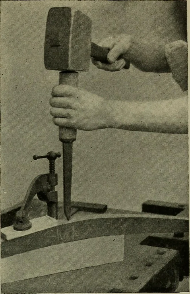 An illustration from Modern cabinetwork, furniture & fitments; an account of the theory & practice in the production of all kinds of cabinetwork & furniture, with chapters on the growth and progress of design and construction;, 1910, leaf 430