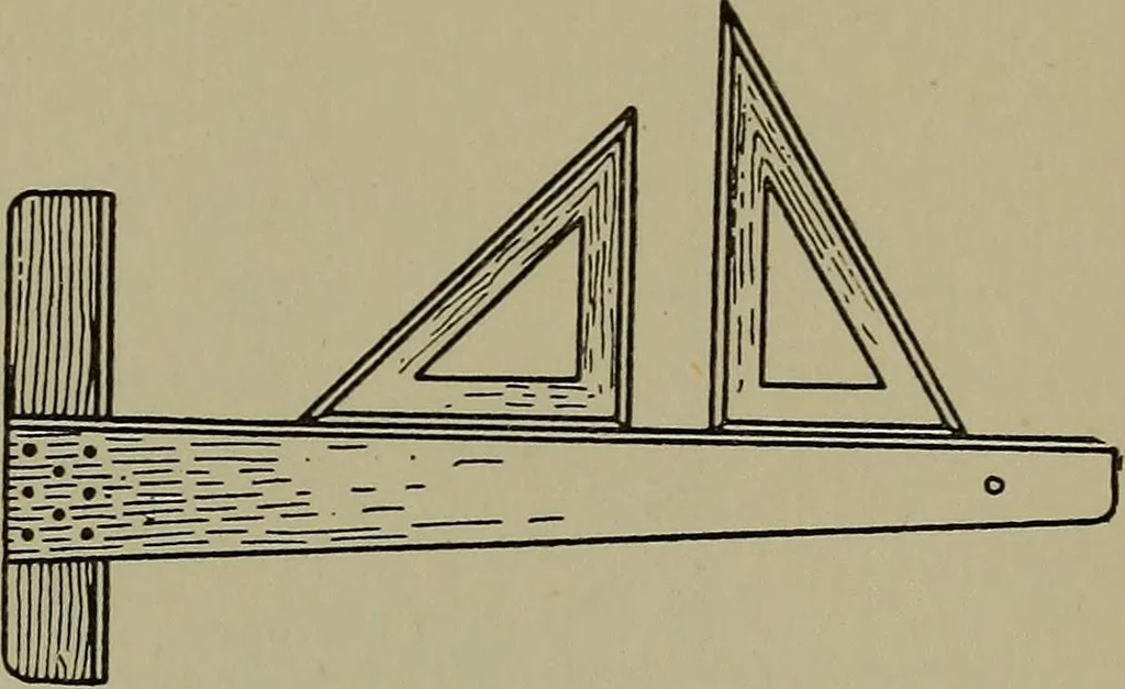 An illustration from Modern cabinetwork, furniture & fitments; an account of the theory & practice in the production of all kinds of cabinetwork & furniture, with chapters on the growth and progress of design and construction;, 1910, leaf 46