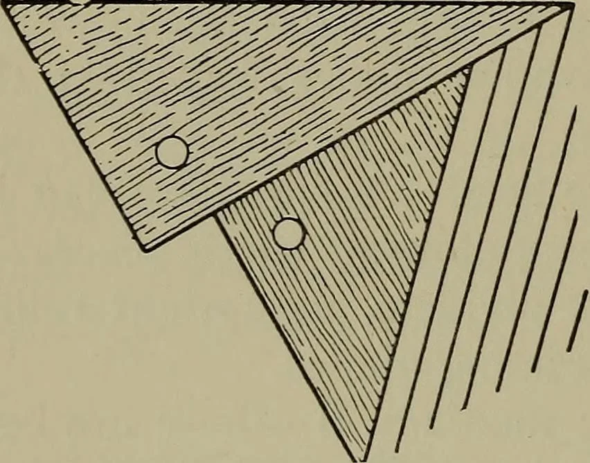 An illustration from Modern cabinetwork, furniture & fitments; an account of the theory & practice in the production of all kinds of cabinetwork & furniture, with chapters on the growth and progress of design and construction;, 1910, leaf 47