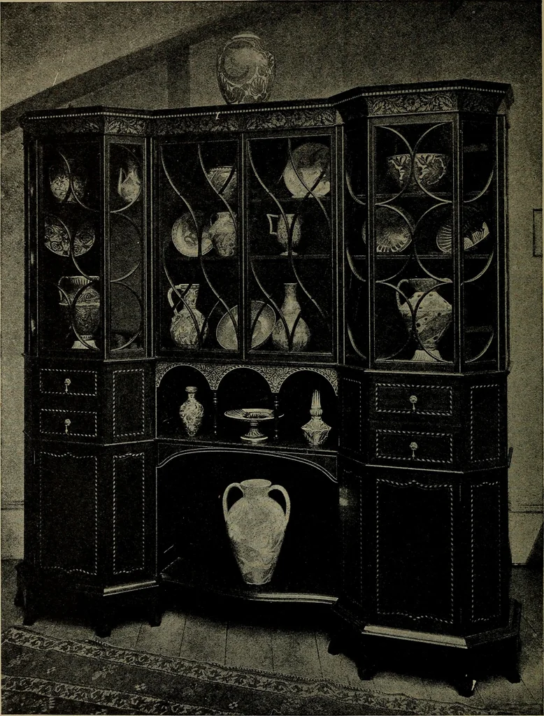 An illustration from Modern cabinetwork, furniture & fitments; an account of the theory & practice in the production of all kinds of cabinetwork & furniture, with chapters on the growth and progress of design and construction;, 1910, leaf 9