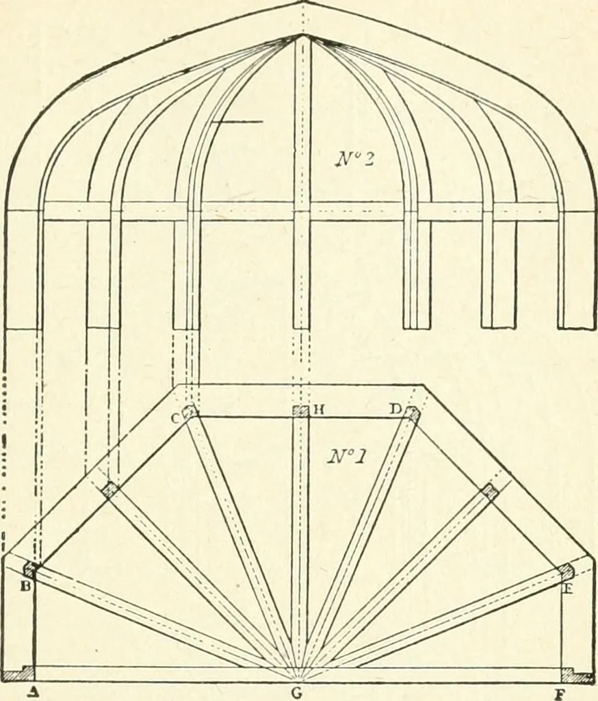 An illustration from Modern carpentry and joinery : being a compilation of the very best things and most modern and practical methods known in the arts of carpentry and joinery, 1910, leaf 168