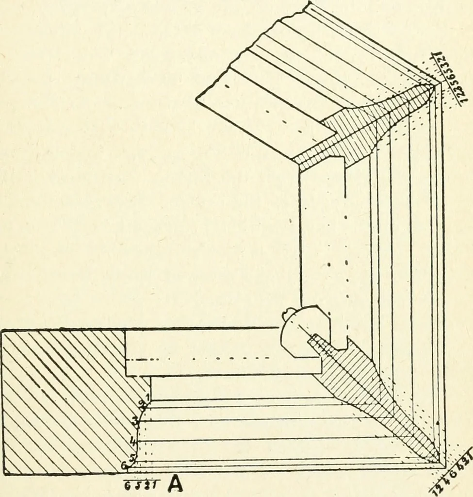 An illustration from Modern carpentry and joinery : being a compilation of the very best things and most modern and practical methods known in the arts of carpentry and joinery, 1910, leaf 190