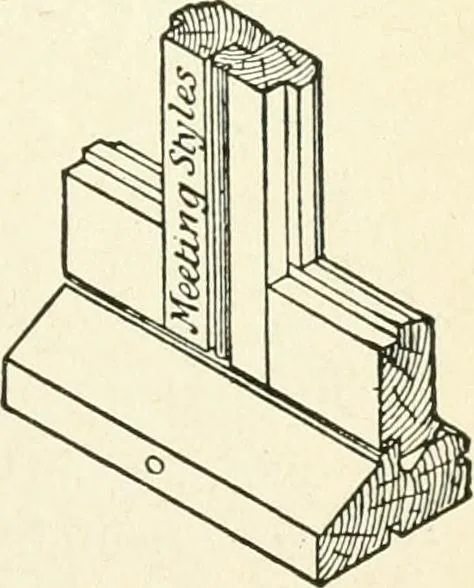 An illustration from Modern carpentry and joinery : being a compilation of the very best things and most modern and practical methods known in the arts of carpentry and joinery, 1910, leaf 210