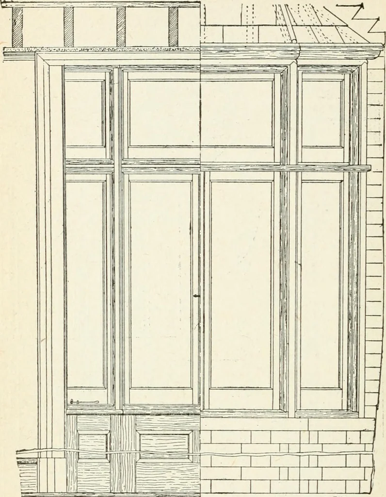An illustration from Modern carpentry and joinery : being a compilation of the very best things and most modern and practical methods known in the arts of carpentry and joinery, 1910, leaf 243
