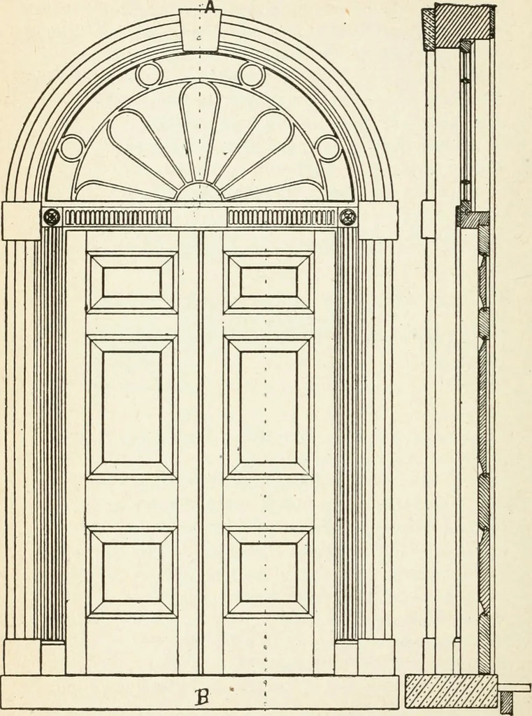 An illustration from Modern carpentry and joinery : being a compilation of the very best things and most modern and practical methods known in the arts of carpentry and joinery, 1910, leaf 269