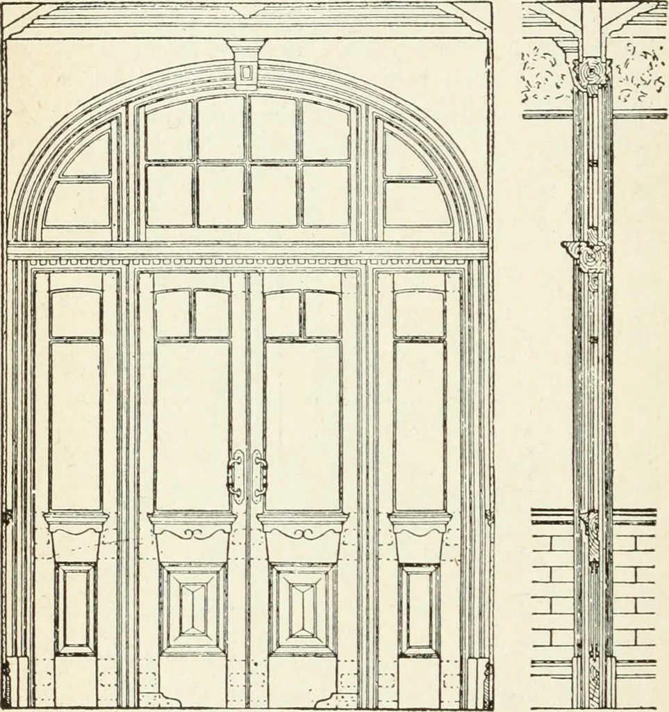 An illustration from Modern carpentry and joinery : being a compilation of the very best things and most modern and practical methods known in the arts of carpentry and joinery, 1910, leaf 285