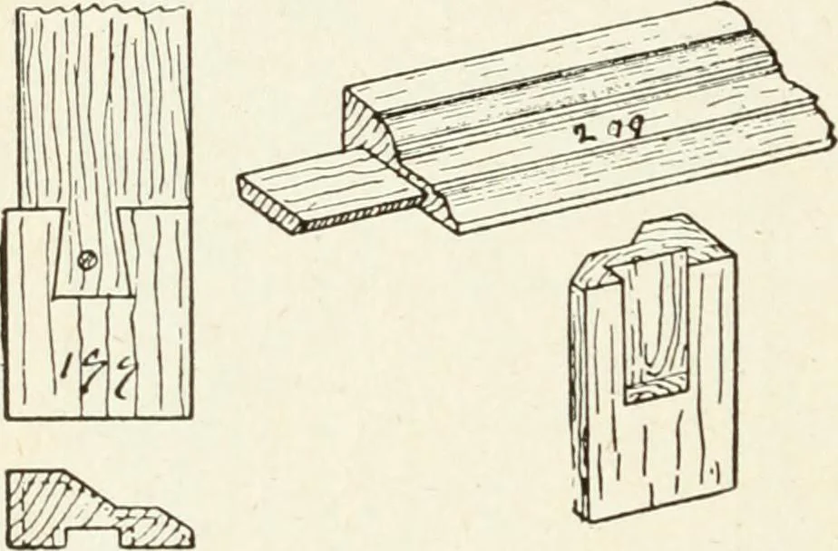 An illustration from Modern carpentry and joinery : being a compilation of the very best things and most modern and practical methods known in the arts of carpentry and joinery, 1910, leaf 301