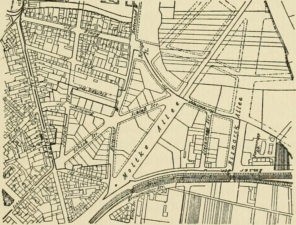 An illustration from Modern city planning and maintenance, 1914, leaf 104