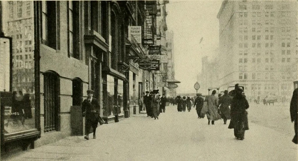 An illustration from Modern city planning and maintenance, 1914, leaf 134