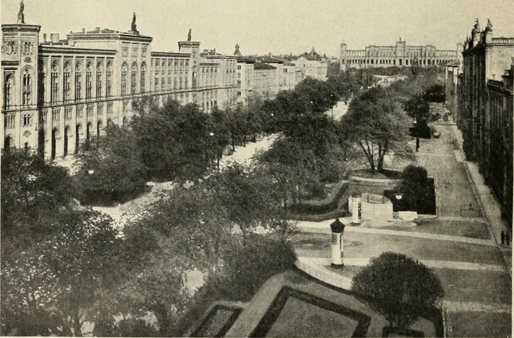 An illustration from Modern city planning and maintenance, 1914, leaf 135