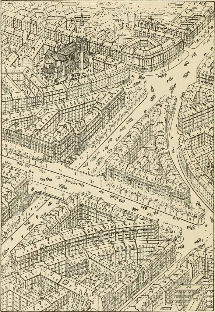 An illustration from Modern city planning and maintenance, 1914, leaf 195