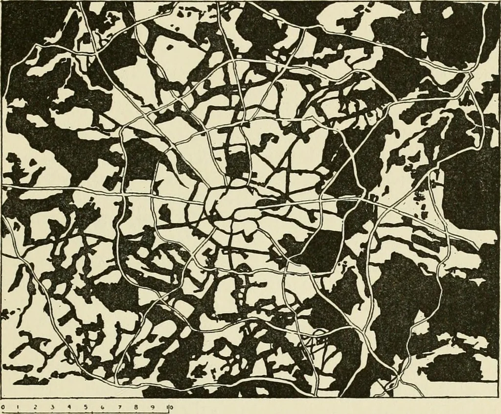 An illustration from Modern city planning and maintenance, 1914, leaf 216