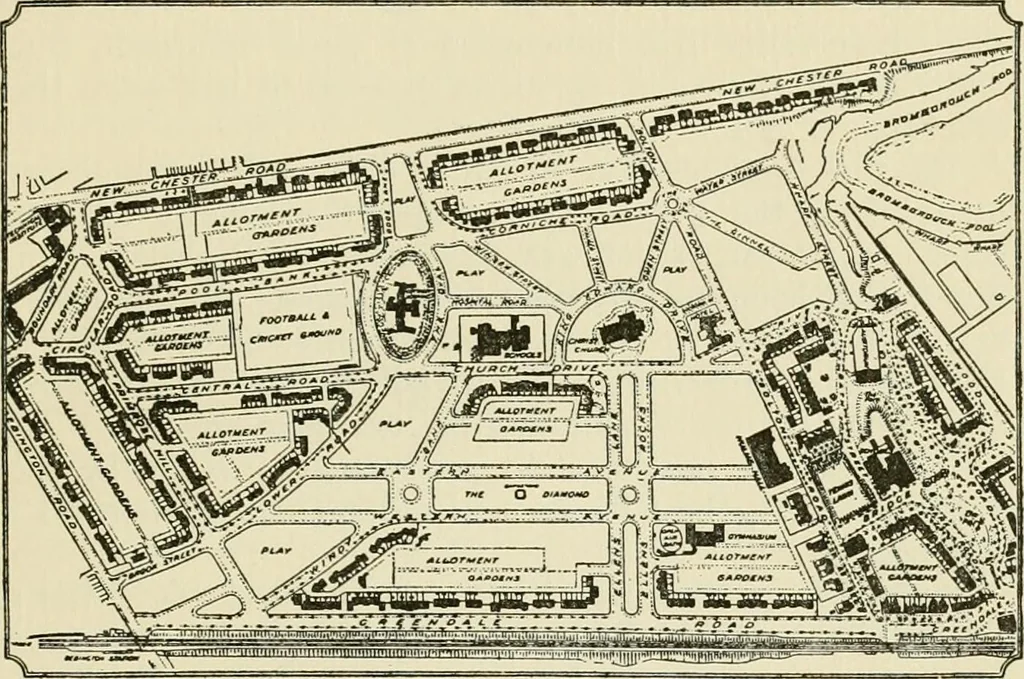 An illustration from Modern city planning and maintenance, 1914, leaf 280