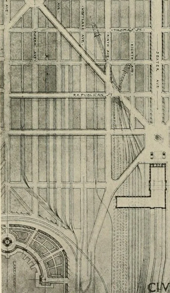 An illustration from Modern city planning and maintenance, 1914, leaf 61