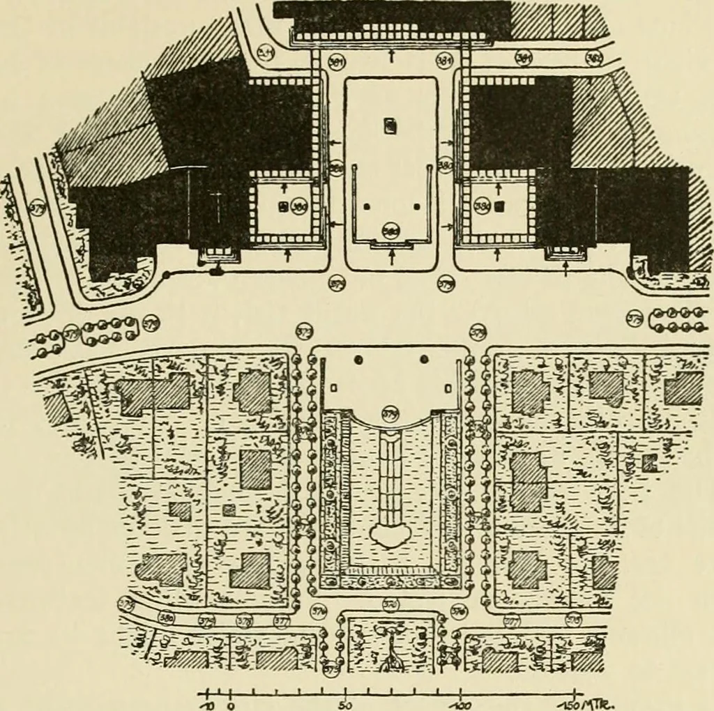 An illustration from Modern city planning and maintenance, 1914, leaf 66