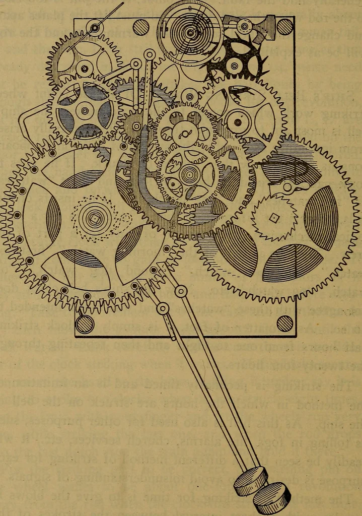An illustration from The modern clock; a study of time keeping mechanism; its construction, regulation, and repair, 1905, leaf 317