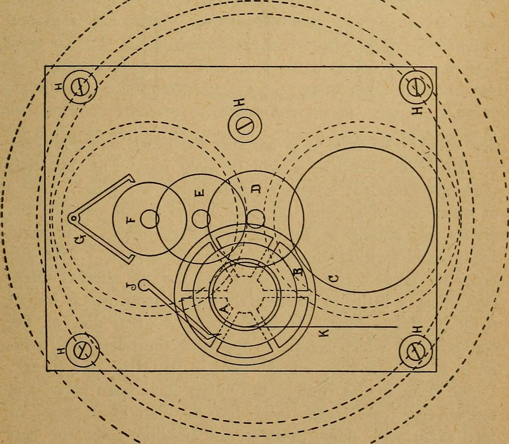 An illustration from The modern clock; a study of time keeping mechanism; its construction, regulation, and repair, 1905, leaf 482