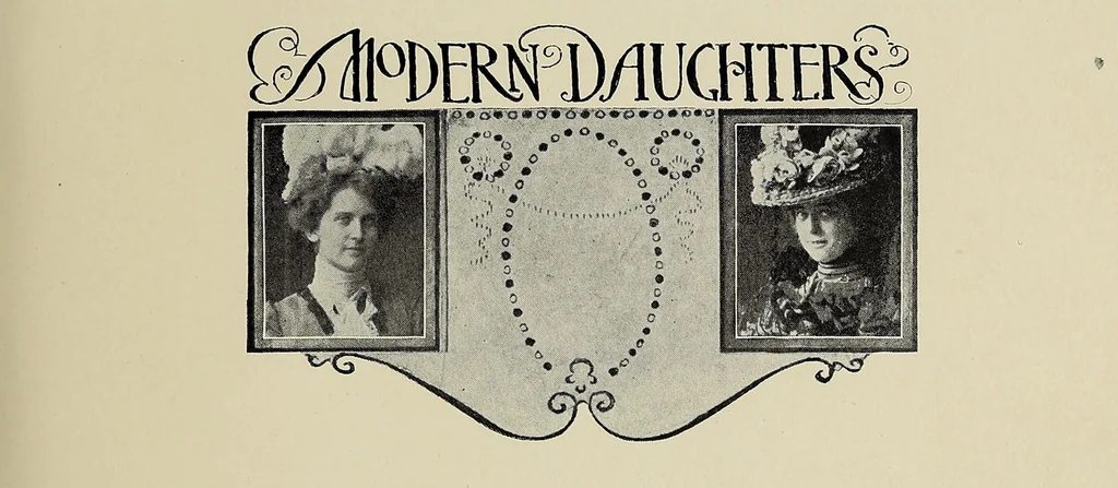 An illustration from Modern daughters; conversations with various American girls and one man, 1899, leaf 7