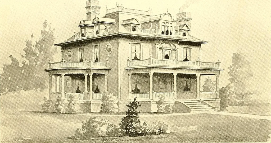An illustration from Modern dwellings : a book of practical designs and plans for those who wish to build or beautify their homes, 1901, leaf 11