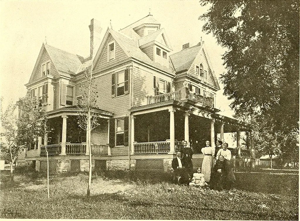 An illustration from Modern dwellings : a book of practical designs and plans for those who wish to build or beautify their homes, 1901, leaf 13